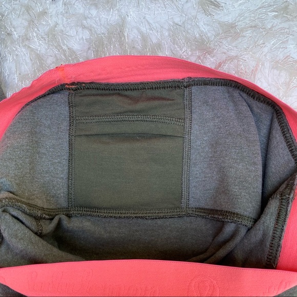 Lululemon Live Natural Legging Yoga Pant Green/Pink size 6 - Picture 9 of 11